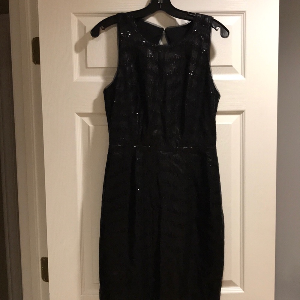 Bcbgmaxazria sequin dress with open back 8 like 6